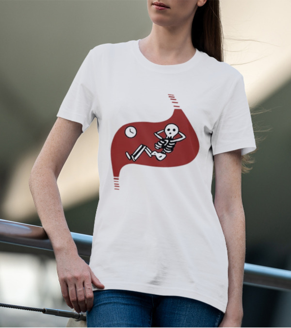 Daodaosama1125 Skeleton With Clock Death Of Dungeon Meshi Falin T-Shirt