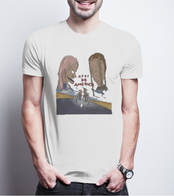Beavis And Butt-Head X GFBF Do America Racing Adventure T-Shirt