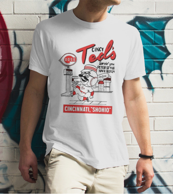 Goose Cincy Ted's Servin' You Perfect Style Cincinnati Shohio Nov 8-10 T-Shirt