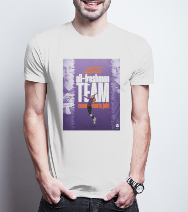 Clemson Tigers ACC All-Freshman Team Neea Maria Joki Volleyball Achievement T-Shirt