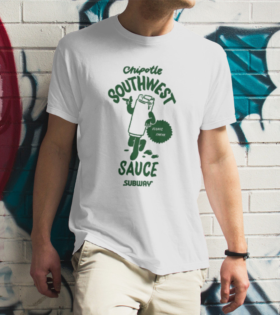 Chipotle Southwest Sauce Subway Iconic NYKVAK T-Shirt