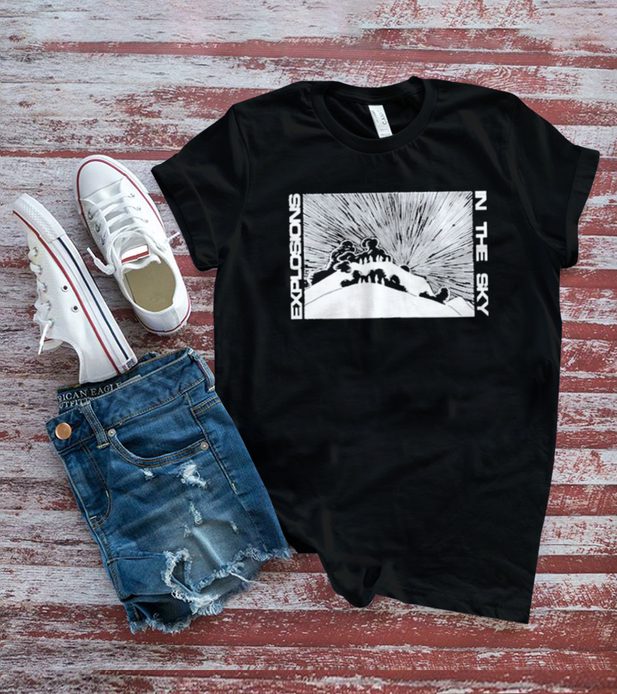 Explosions In The Sky End Mountain Eruption Scene T-Shirt