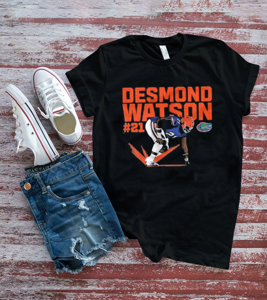 Desmond Watson #21 Florida Gators NCAA Football Caricature T-Shirt