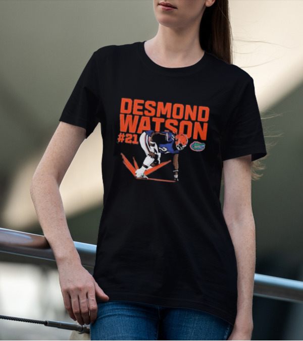 Desmond Watson #21 Florida Gators NCAA Football Caricature T-Shirt