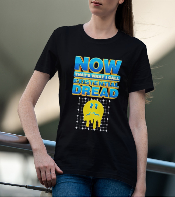 NOW That’s What I Call Existential Dread Melting Emoji Grid T-Shirt