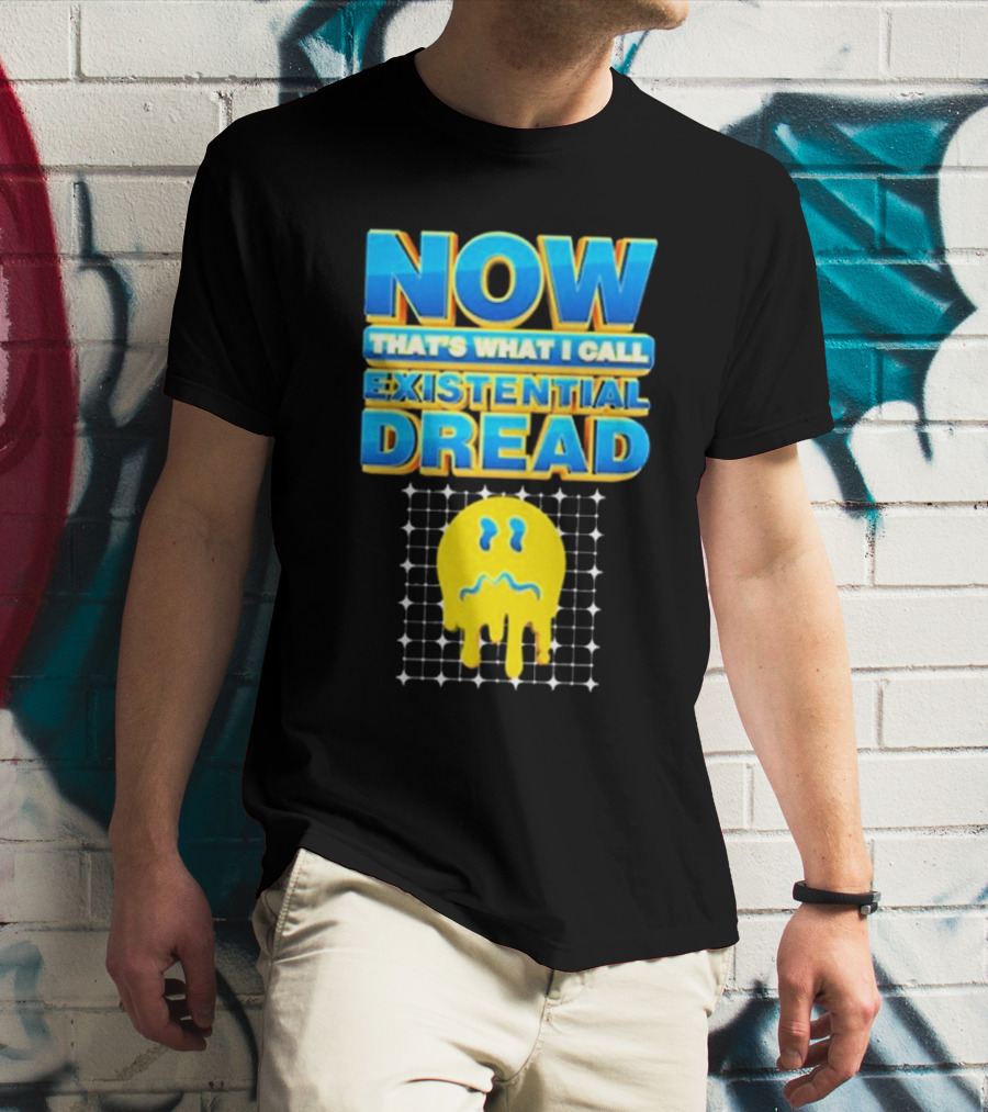 NOW That’s What I Call Existential Dread Melting Emoji Grid T-Shirt