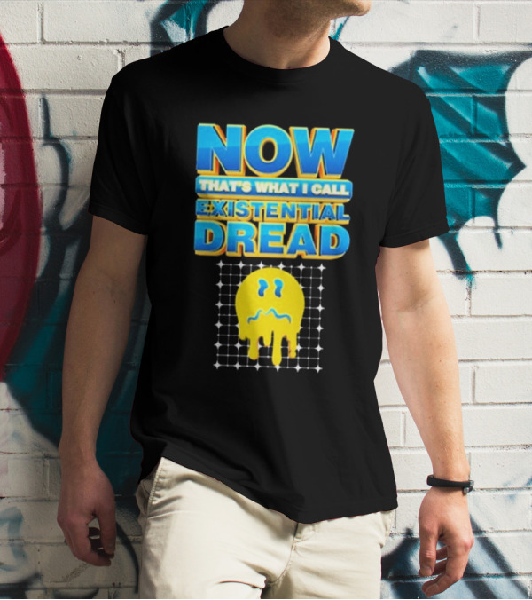 NOW That’s What I Call Existential Dread Melting Emoji Grid T-Shirt