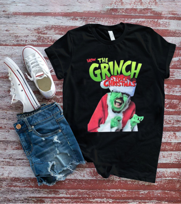 Ricky Berwick How The Grinch Stole Christmas Green Face Santa Costume T-Shirt