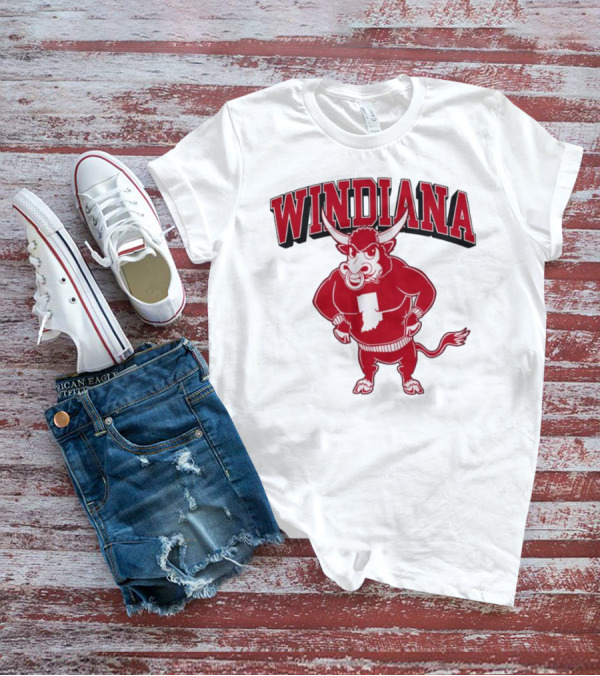 Windiana Indiana Hoosiers Football Bull Mascot T-Shirt