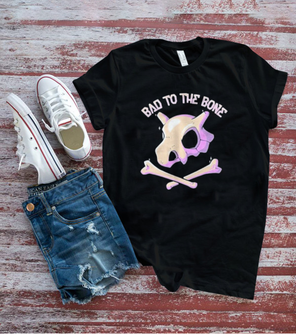 Chad Thegroovylion Bad To The Bone Cubone Skull And Crossbones T-Shirt