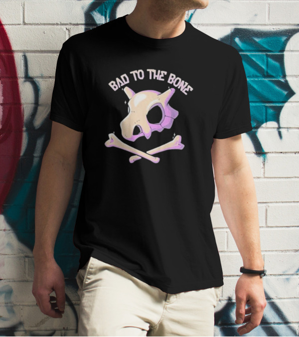 Chad Thegroovylion Bad To The Bone Cubone Skull And Crossbones T-Shirt