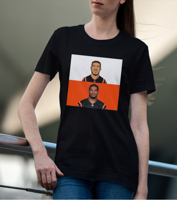 Ja’Marr Chase Cincinnati Bengals The Simpsons NFL Themed Drawing T-Shirt