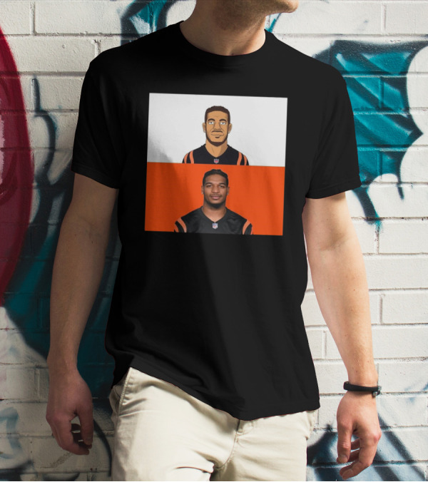 Ja’Marr Chase Cincinnati Bengals The Simpsons NFL Themed Drawing T-Shirt