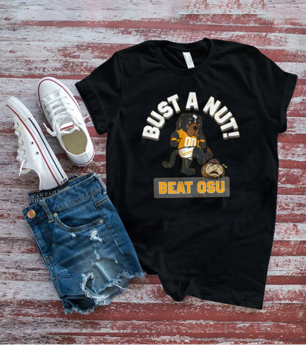 Bust A Nut Tennessee Vols Mascot Beat OSU T-Shirt