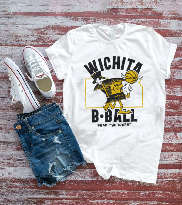 Wichita B-Ball Fear The Wheat WSU Vintage T-Shirt