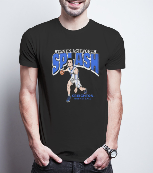 Steven Ashworth Splash Creighton Basketball Cartoon T-Shirt