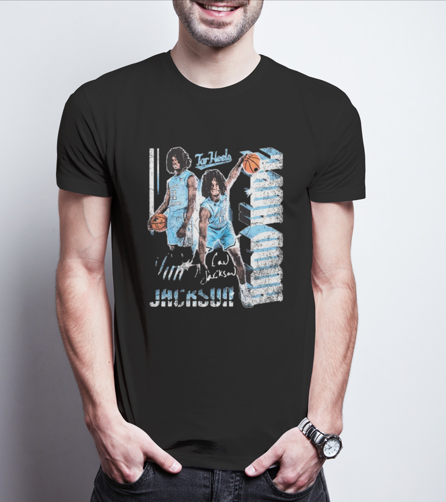 Ian Jackson North Carolina Tar Heels Basketball Signature 90s Hood Hope T-Shirt