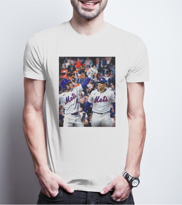 New York Mets MLB Teammates Juan Soto Francisco Lindor T-Shirt