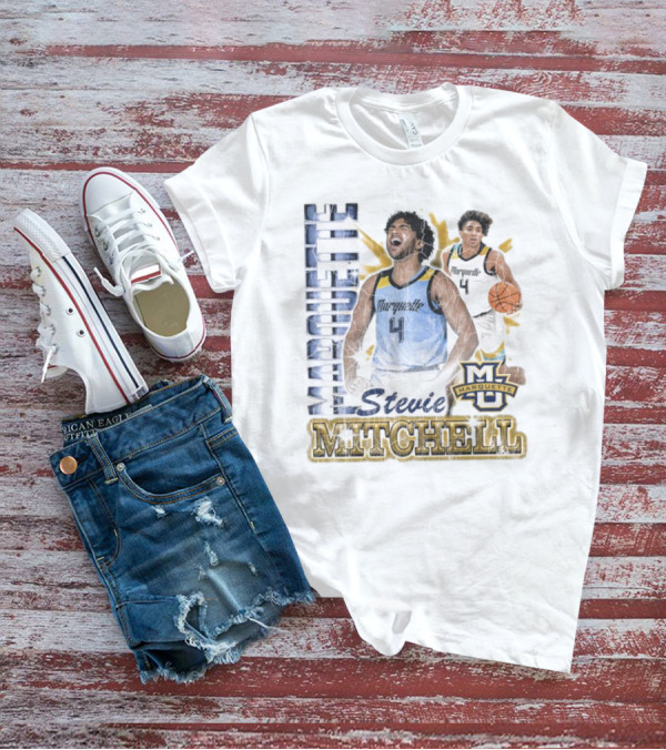 Marquette Golden Eagles Stevie Mitchell Basketball 90s T-Shirt