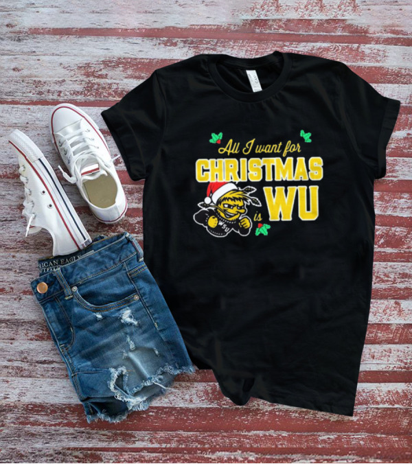 All I Want For Christmas Is WSU Wheat Shock WU T-Shirt