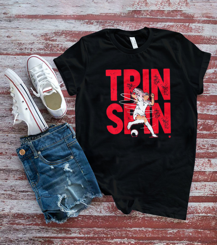 Trinity Rodman Washington Spirit Soccer Trin Spin Action T-Shirt