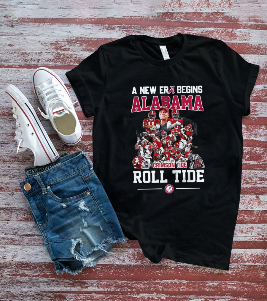 Alabama Crimson Tide A New Era Begins Roll Tide All Players T-Shirt