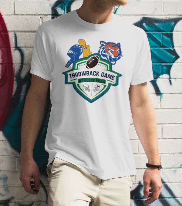 Throwback Game At Bosse Field Memorial Central Tigers Knights Football Showdown T-Shirt