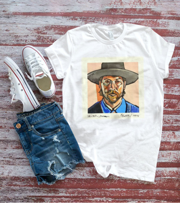 Wilder Woods Fever Sky Painting Portrait Hat Bold Brushstrokes T-Shirt