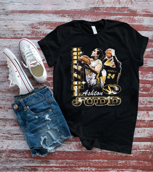 Ashton Judd Mizzou 24 Missouri Tigers Basketball 90s Washed T-Shirt
