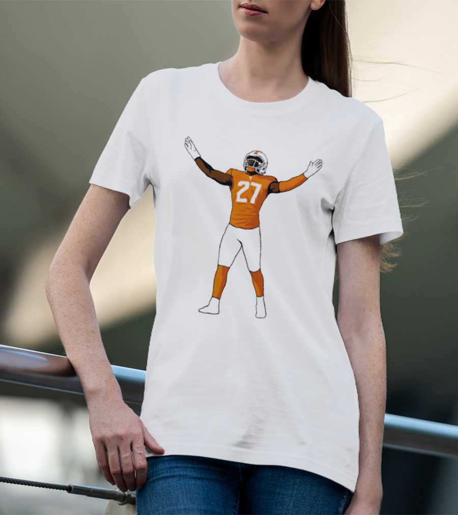James Pearce Jr #27 Tennessee Volunteers Football Player T-Shirt