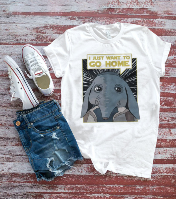 Nerd Riot I Just Want To Go Home Alien Creature T-Shirt
