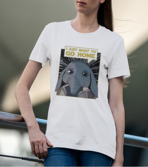 Nerd Riot I Just Want To Go Home Alien Creature T-Shirt