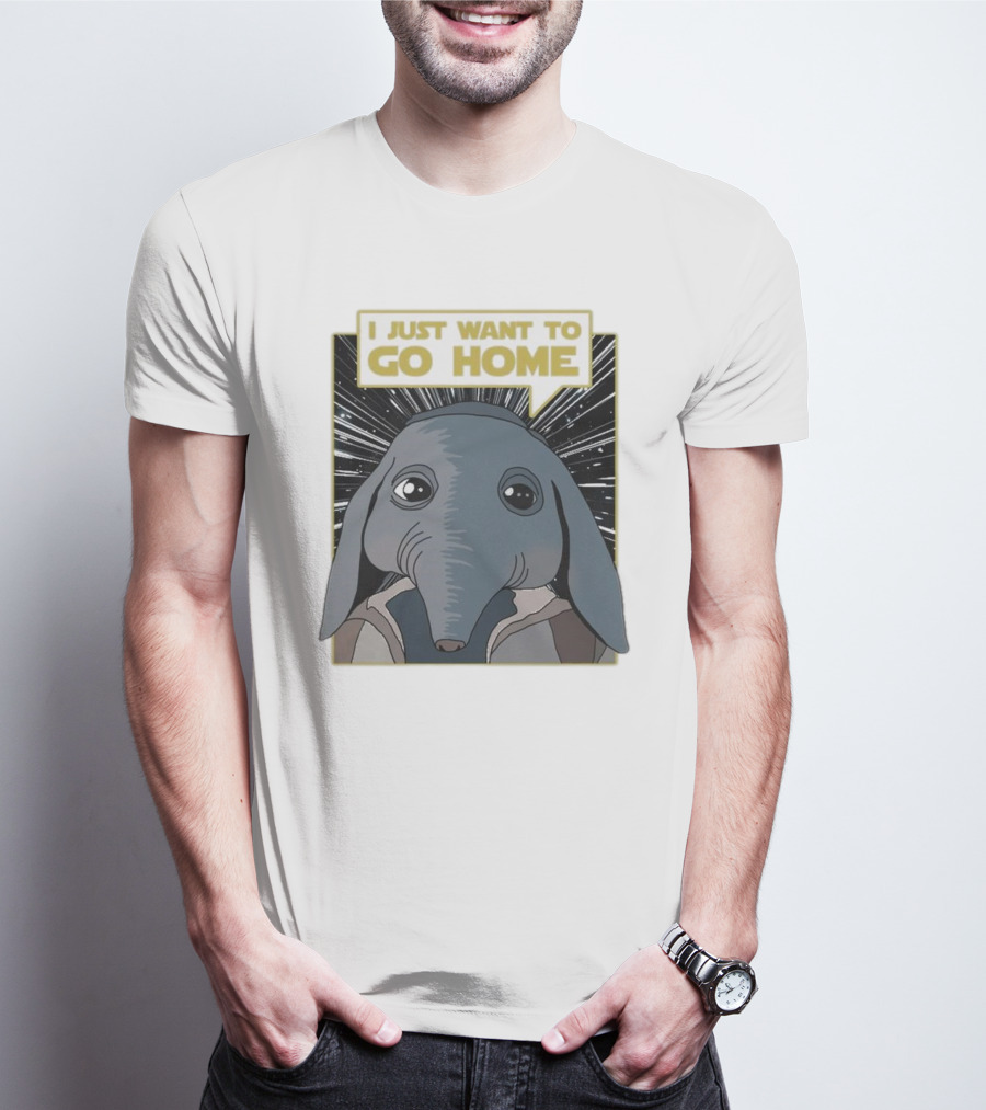 Nerd Riot I Just Want To Go Home Alien Creature T-Shirt
