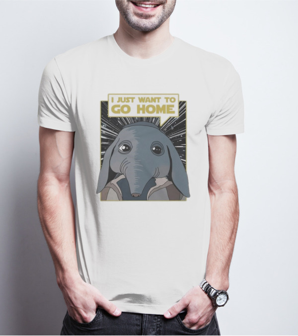 Nerd Riot I Just Want To Go Home Alien Creature T-Shirt