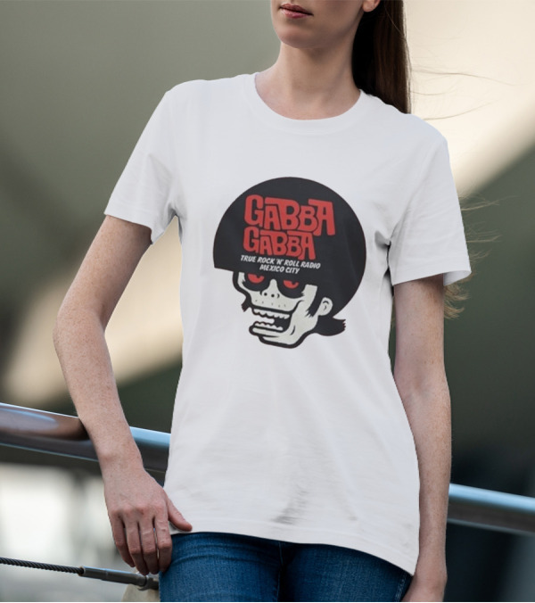 GABBA GABBA True Rock 'n' Roll Radio Mexico City Skull T-Shirt