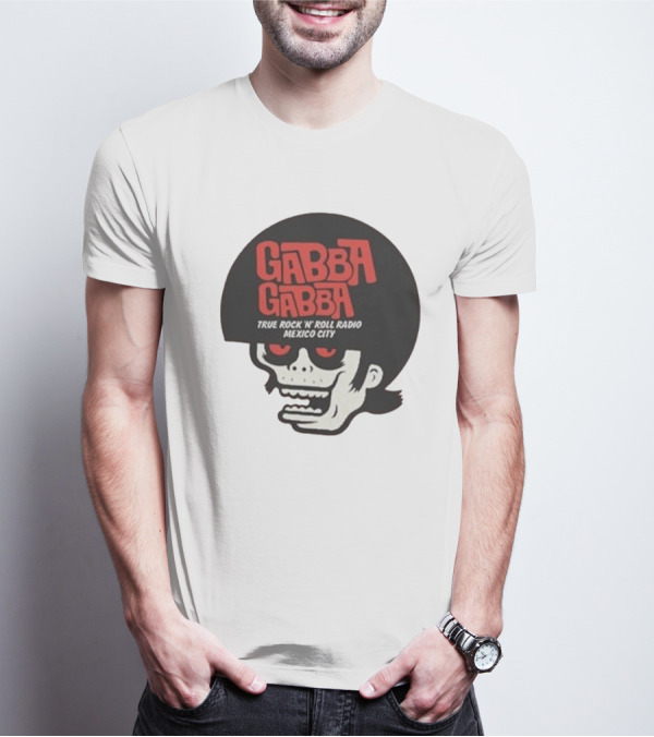 GABBA GABBA True Rock 'n' Roll Radio Mexico City Skull T-Shirt