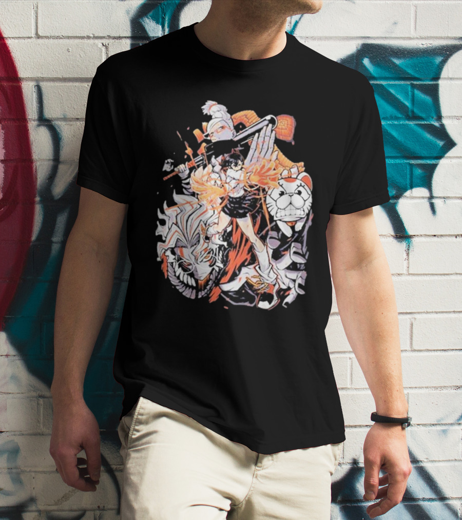 Doodle Toon Dandadan Manga Character Compilation T-Shirt