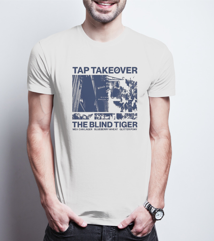 Tap Takeover The Blind Tiger Mex Can Lager Blueberry Wheat Glitter Pony T-Shirt