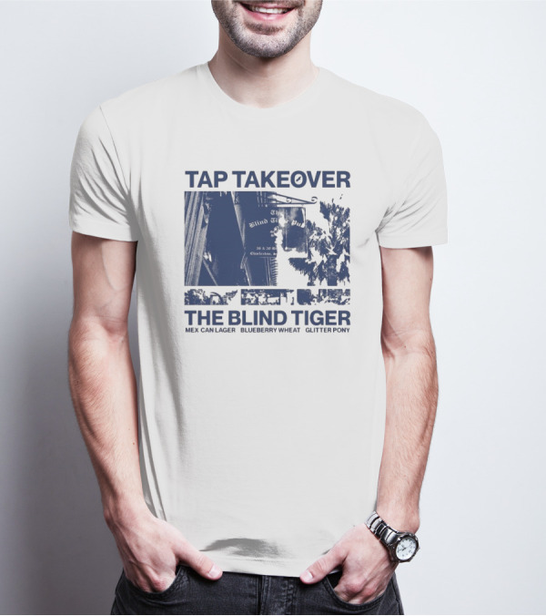 Tap Takeover The Blind Tiger Mex Can Lager Blueberry Wheat Glitter Pony T-Shirt