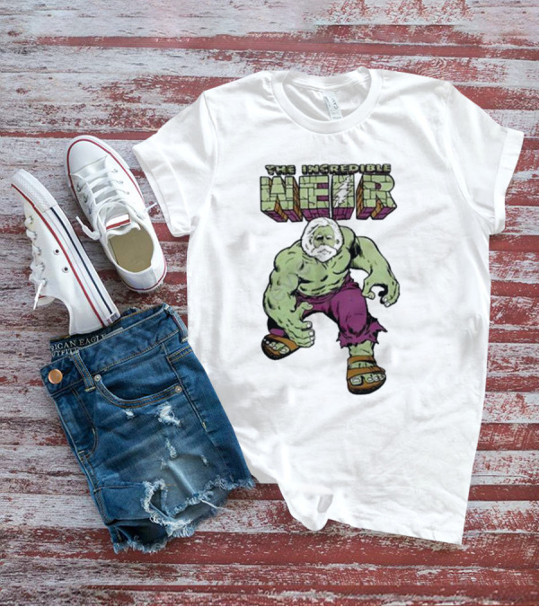 The Incredible Weir Hulk Parody Green Superhero Beard T-Shirt