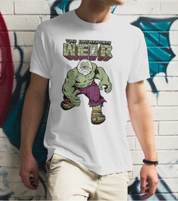 The Incredible Weir Hulk Parody Green Superhero Beard T-Shirt