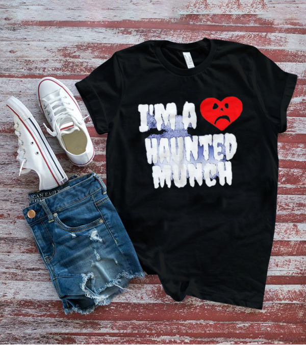 I’m A Haunted Munch Heart Sad Face T-Shirt