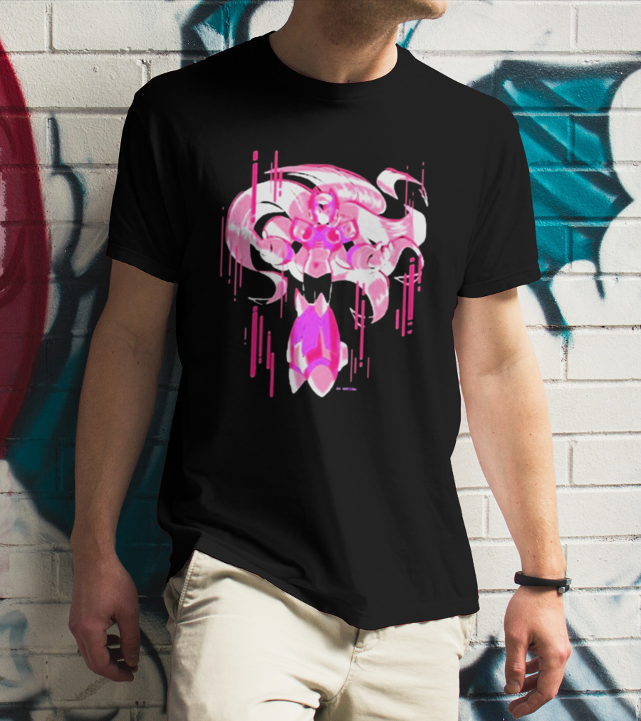 Mega Man Zero Awakened Pink Heroic Armor T-Shirt