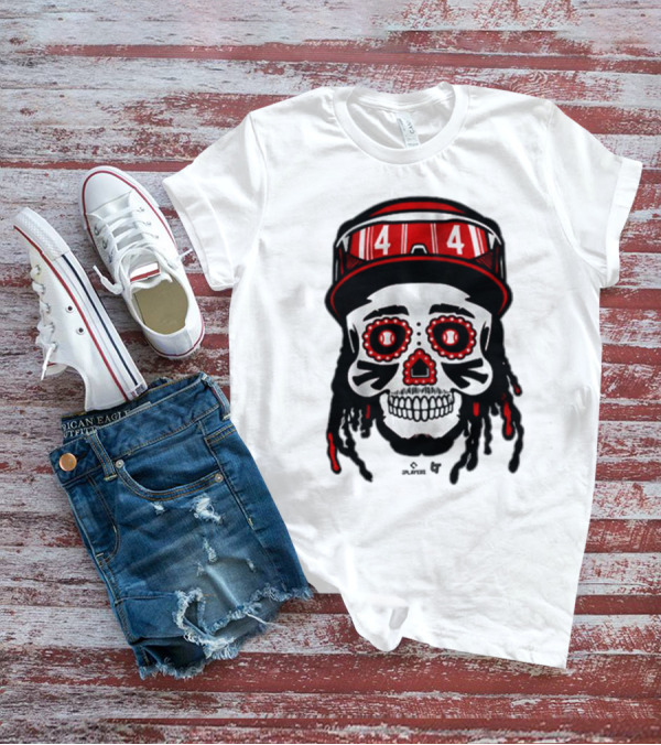 Elly De La Cruz 44 Sugar Skull Cincinnati Reds T-Shirt