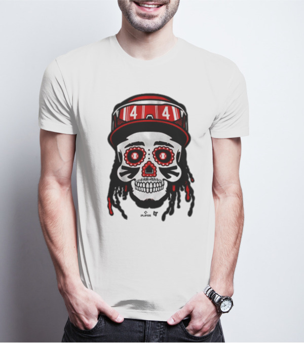 Elly De La Cruz 44 Sugar Skull Cincinnati Reds T-Shirt