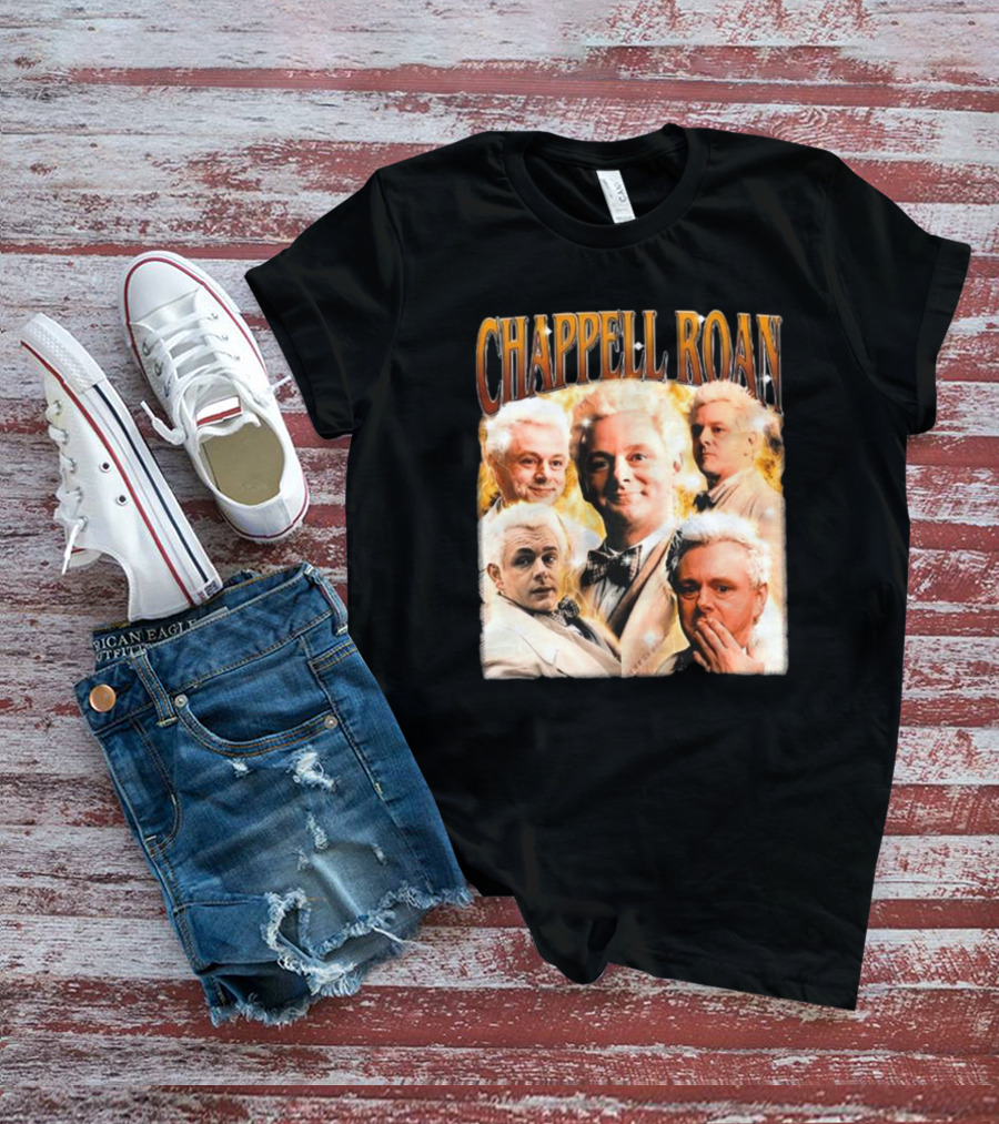 Chappell Roan Aziraphale Good Omens Angelic Characters Collage T-Shirt
