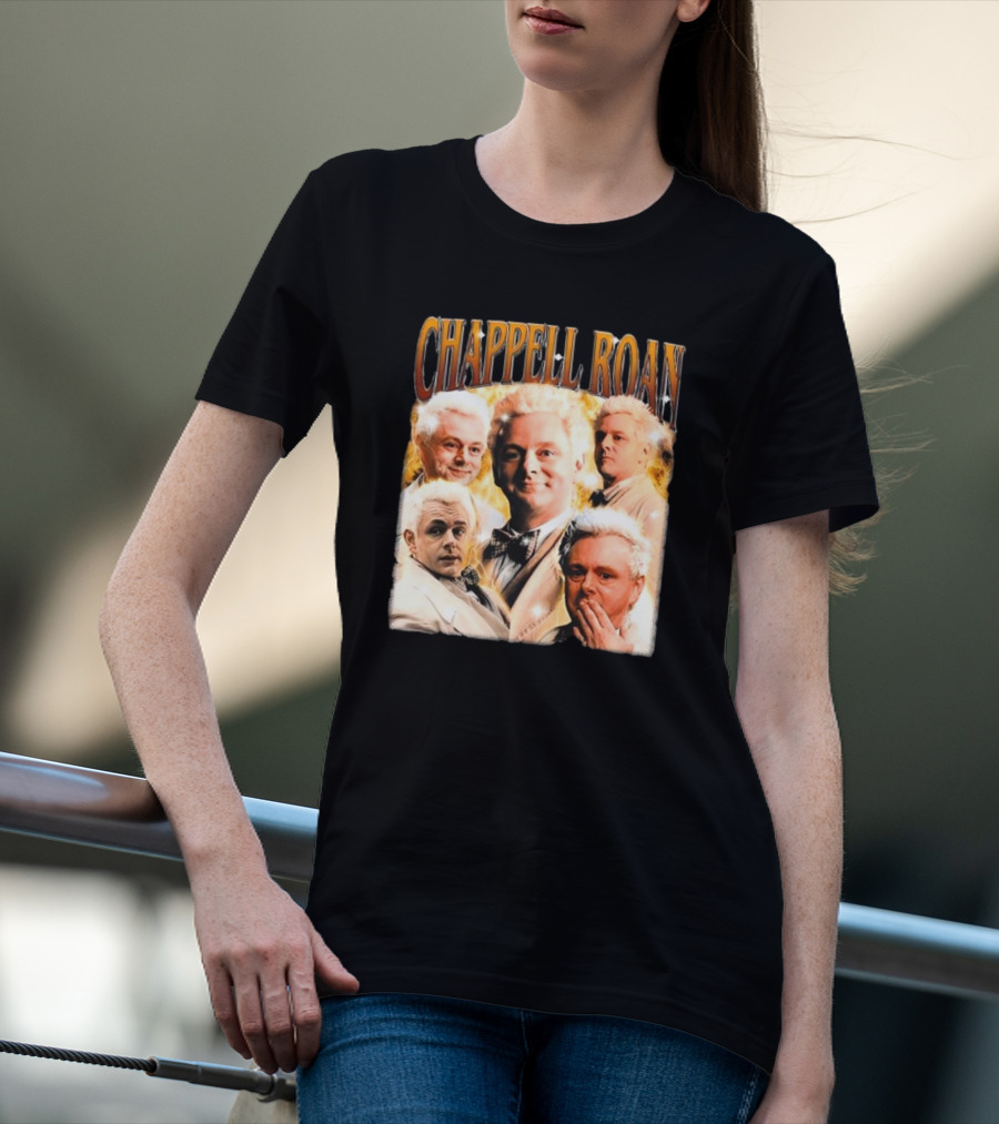 Chappell Roan Aziraphale Good Omens Angelic Characters Collage T-Shirt
