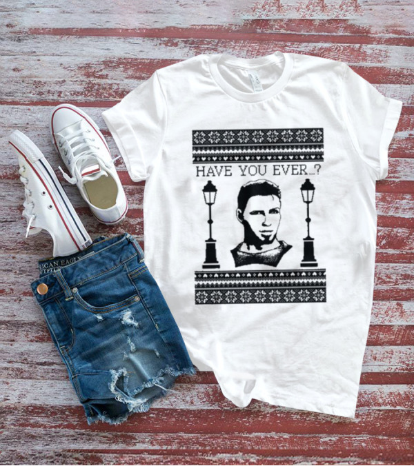 Dragon Age Alistair Have You Ever Ugly Christmas Sweater With Lamp Posts T-Shirt