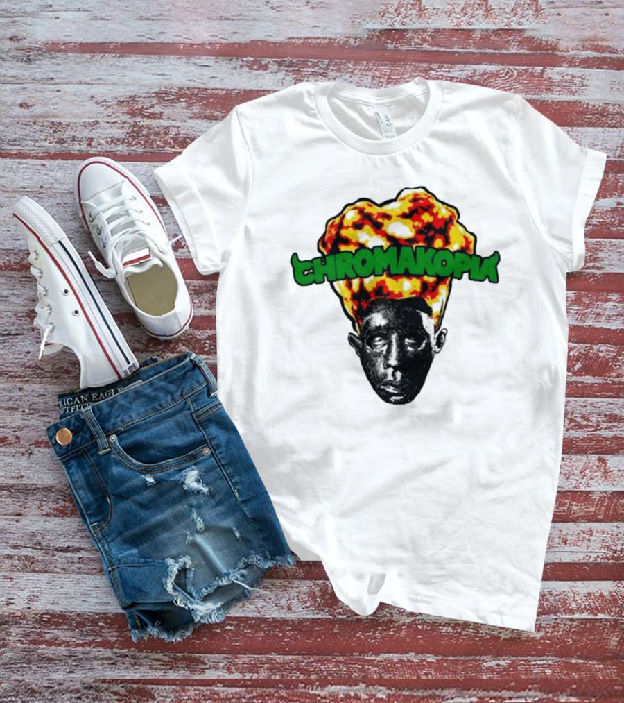 Feliciathegoat Chromakopia Fire Face With Flaming Hair T-Shirt