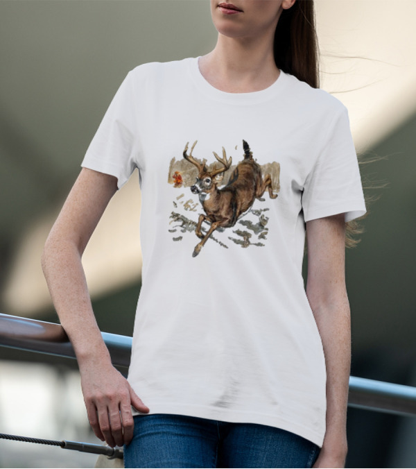 Field And Stream USA Estb 1871 Running Deer T-Shirt